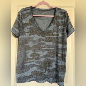 Lucky Brand Charcoal Heather Camo  T-Shirt